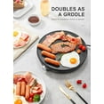 thumbnail image 3 of Crepe Maker Machine, Compact Pancake Griddle Precise Temperature Control, Nonstick 12” Electric Griddle, Batter Spreader for Eggs, Pancakes, Omelets and Quesadillas, Includes Spatula, Spreader, 3 of 7