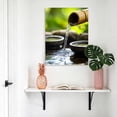 thumbnail image 4 of Canvas Wall Art, Flowing Water Zen Stones Framed Canvas Prints for Bathroom Hallway, Modern Country Abstract Art Small Gallery Wrapped Wall Decor for Home Office, Gifts, 8"x10" Ship Next Day, 4 of 9