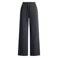 thumbnail image 5 of Zysthvn Wide Leg Women Casual Pants Summer High Waisted Sweatpants Trousers for Women Drawstring Loose Solid Comfort Pants, 5 of 5