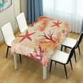 thumbnail image 4 of Yayeee Tablecloths 54" x 72" Rectangle Wrinkle Resistant Party Table Cover, Red Starfish, 4 of 8
