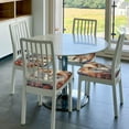 thumbnail image 6 of KLL Romantic Flower Fox Pattern Seat Covers for Dining Room Chairs,Washable Chair Seat Chair Covers Seat Protector-Six Piece, 6 of 7