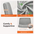 thumbnail image 4 of Escritorio de oficina sin brazos Chair NEO CHAIR Criss Cross, tela gris, 4 of 7