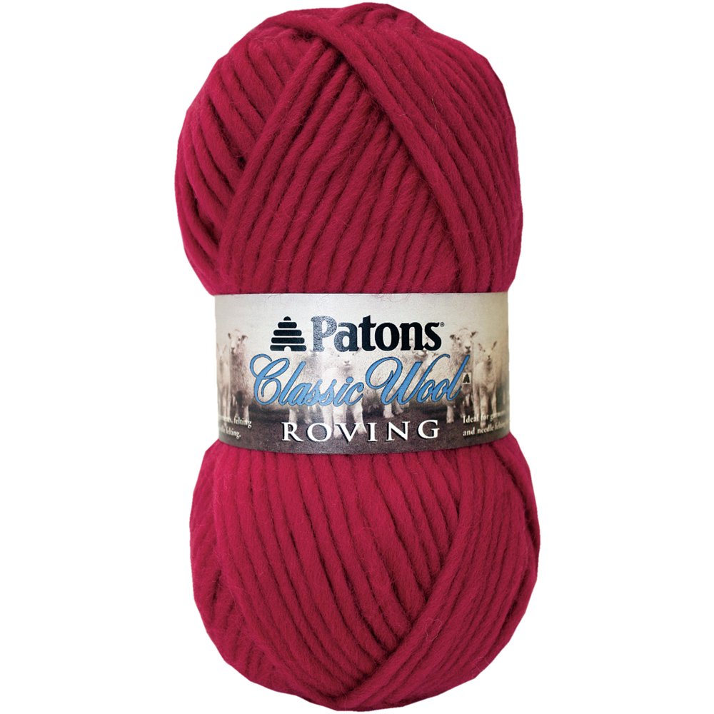 Classic Wool Roving YarnCherry