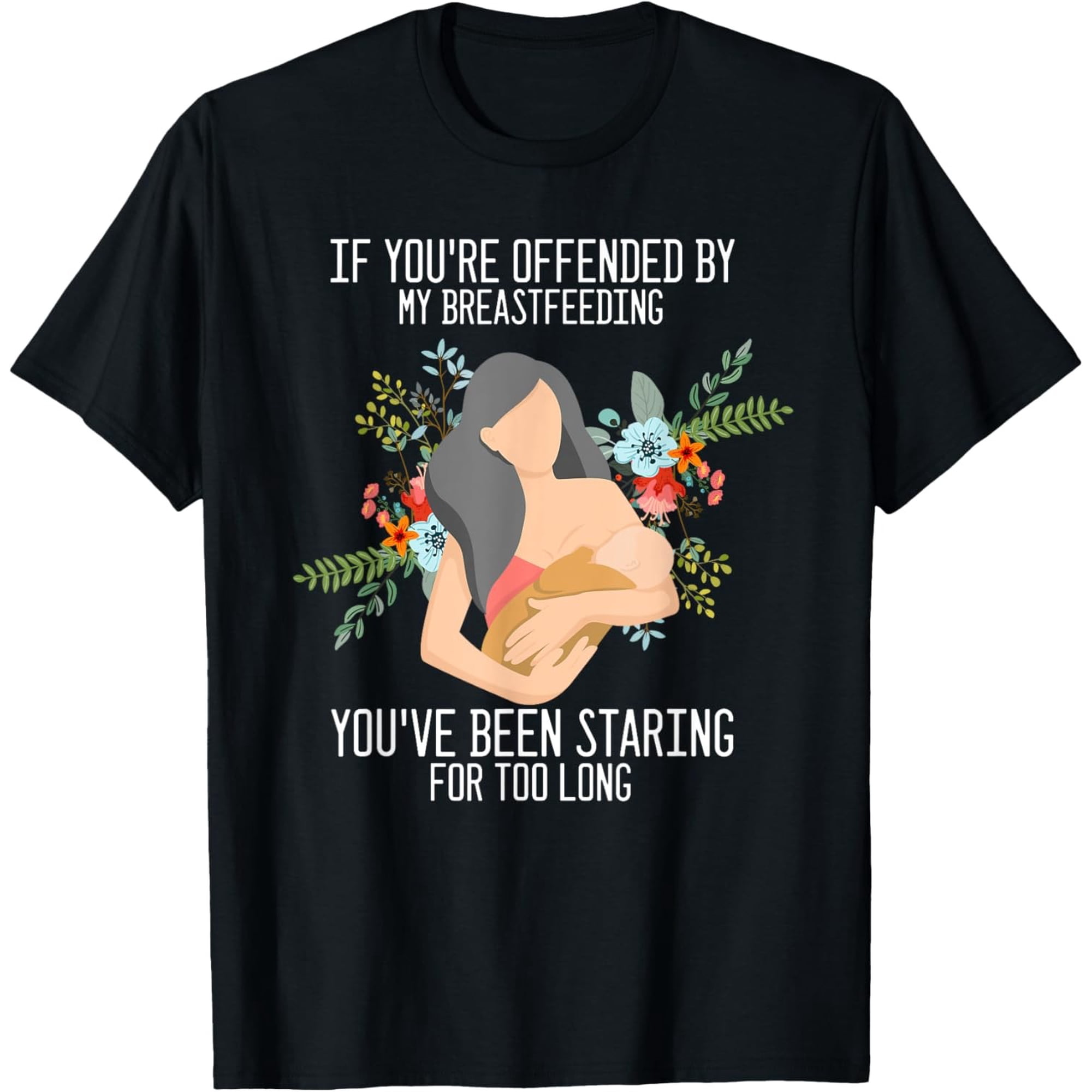 Breastfeeding Support Bold Parenting Graphic T-Shirt