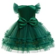 thumbnail image 4 of XEGLSBU Girls Dresses Size 8/10 Child Xmas Girls Dress Party Dance Kids Christmas Princess Pageant Gown Girls Dress Girls Dresses Blue Size 10-12 Green Size 11-12 Years, 4 of 9