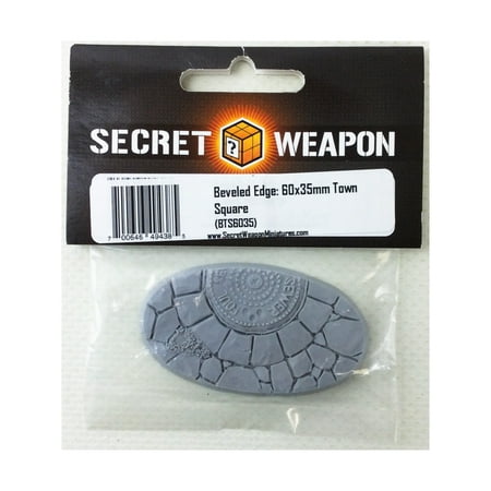 Secret Weapon Miniatures 60x35mm Beveled Base - Town Square New