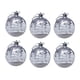 thumbnail image 3 of 6pc Transparent Christmas 6cm Boxed Painted Decoration Christmas Decorations Hanging Decoration Christmas, 3 of 9