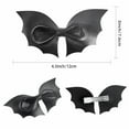 thumbnail image 3 of Black Bat Bow Hairpin for Children's Halloween - Gothic Wing Hair Clips for and Decorative Hair Accessories - B, 3 of 9