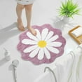 thumbnail image 4 of WNFJR Cute Bath Mat, Flower Rug, Water Absorption Non Slip Mat, Soft Machine Wash Rug Mat for Bedroom Kitchen Bathroom Toilet Floors 26 x 26 Inches, 4 of 4