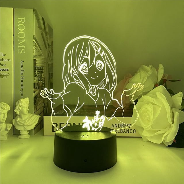 Luz nocturna LED 3D Kons Hirasawas Yuis que cambia de color