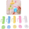 thumbnail image 4 of Dispensador de pasta de dientes en tubo Roll-On para uso familiar en baños Exprimidor de pasta de dientes eficiente para montaje en pared, 4 of 5