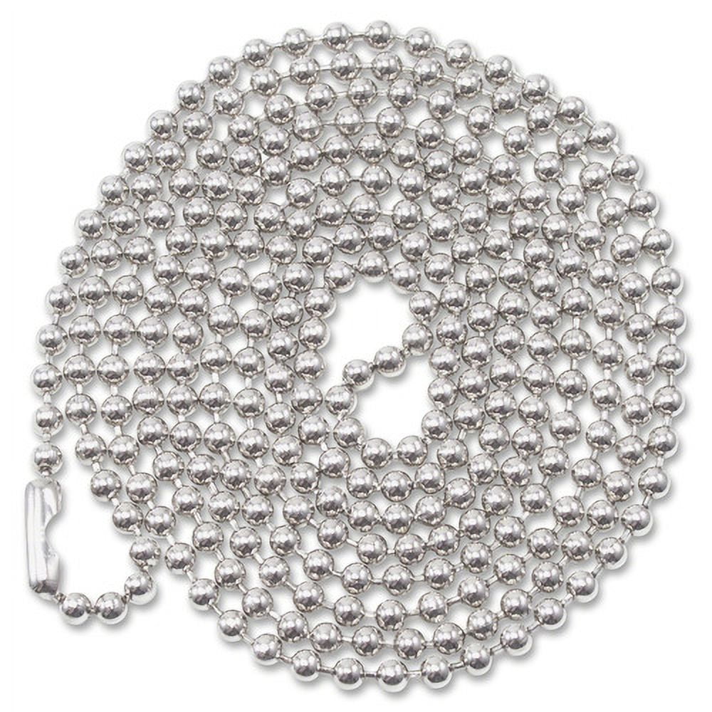 Advantus ID Badge Holder Chain, Ball Chain Style, 36