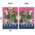 thumbnail image 5 of FORMRS Acrylic Clipboard with Low Profile Clip Standard A4 Letter Size, 12.5" x 9", White Vibrant Flowers, 5 of 8