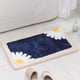 thumbnail image 4 of Bewildely Alfombra antideslizante de margaritas para baño, resistente al desgaste y duradera, alfombra de baño antideslizante con patrón de Juegos de accesorios de baño Margarita amarilla gris, 4 of 6