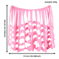 thumbnail image 4 of WHEANG Halloween Cape Shawl for Women Men Poncho Spooky Spiderweb Accessory for Party Dress‑up Stylish Spider Web Sheer Mesh Witch Cape Shawl One Size Pink, 4 of 4