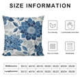 thumbnail image 6 of Acheng Blue and White Pillow Covers, Summer Dahlia Floral Outdoor Decorative Throw Pillows Farmhouse Modern Geometry Flower Cushion Case for Sofa Couch Bed Decor,Set of 2 White, 6 of 6