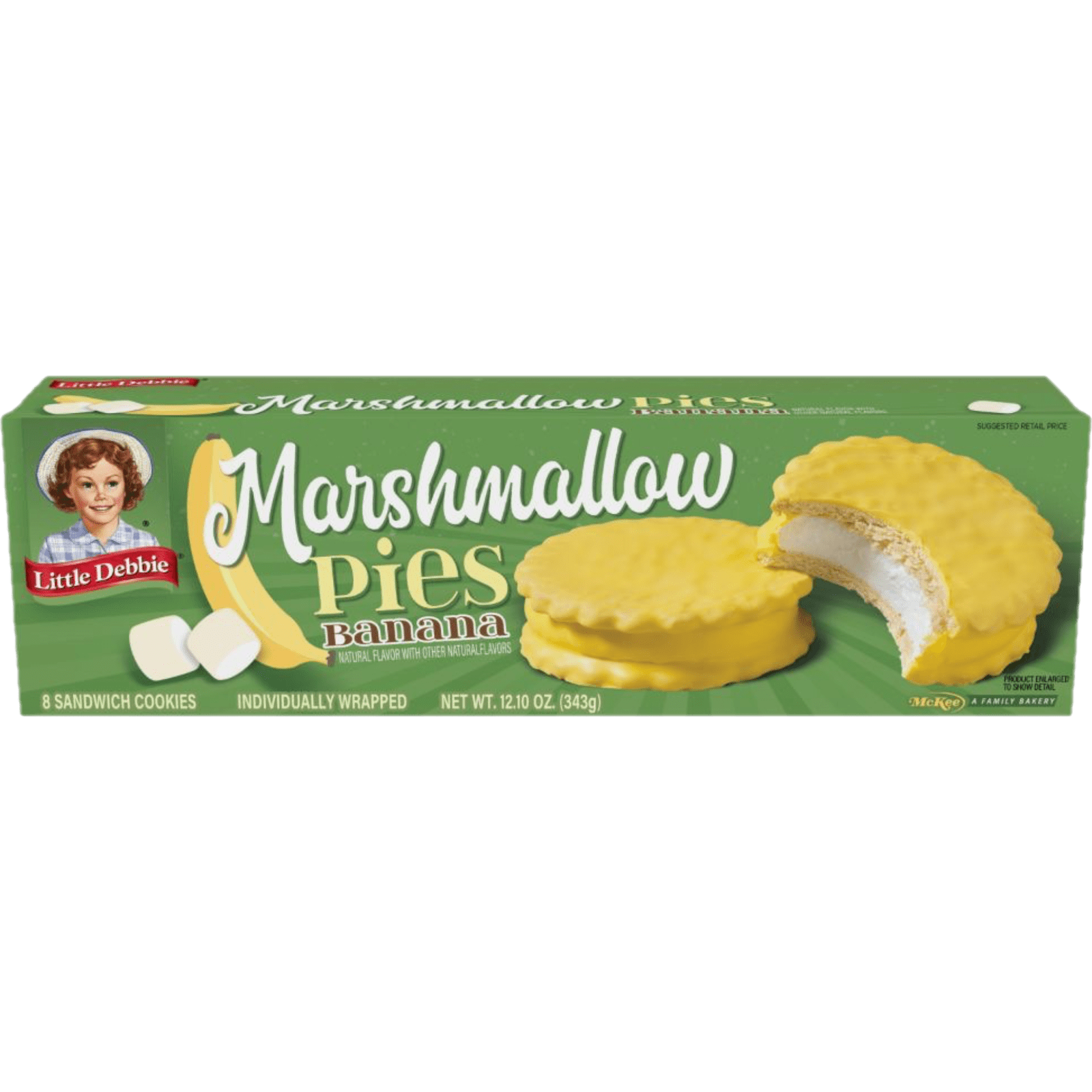 Little Debbie Banana Marshmallow Pies, 6 Boxes