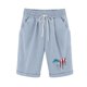 thumbnail image 1 of Pantalones Cortos Casuales para Mujer Día de la Independencia Impreso Elástico de la Cintura, Pantalones Cortos de Verano para Mujeres, 1 of 4