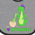 thumbnail image 4 of Inktastic I Love My Uncle Boys or Girls Baby Bib, 4 of 4