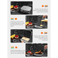 thumbnail image 3 of FOHERE Waffle Maker Temperature Control, 4 Minutes Waffles, Nonstick Surfaces, Anti-Scald, Indicator Lights, 1000W, New, 3 of 10