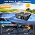 thumbnail image 5 of SLUMLOVE TPMS RV Tire Pressure Monitoring System with 4 Sensors- Solar/USB Charging, Color LCD, 0-9.9BAR/144PSI, 6 Alarm Modes for RV/Trailer/Truck IPX7, 5 of 8