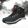 thumbnail image 2 of Bottes de Neige Antidérapantes pour Hommes Extérieur 2024 Épaissies Chaussures Décontractées pour Hommes Chaussures de Randonnée d'Hiver Plus Velours Grande Taille Bottes Imperméables, 2 of 5