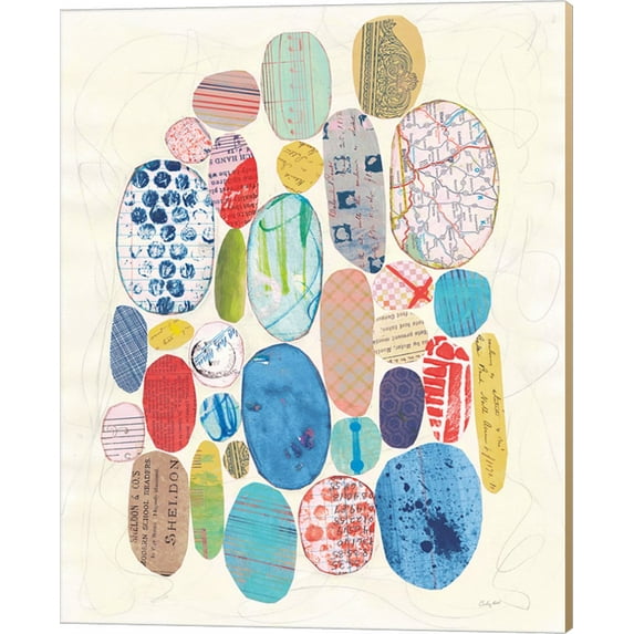 Great Art Now Geometric Collage I Bright by Courtney Prahl Canvas Wall Art 16W x 20H
