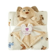 Parent's Choice 2-Piece Puppy Lovie and Throw Set, Brown