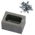thumbnail image 3 of Crisol de grafito Bling Bling rectangular para fundición de metales, 3 of 12