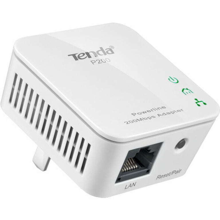 Tenda P200 パワーラインミニアダプター 200Mbps QoS AES 200Mbps Mini PowerLine Adapter - Walmart.com