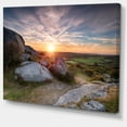 thumbnail image 2 of Stunning Sunrise over Countryside - Seashore Canvas Art Print, 2 of 4