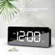 thumbnail image 4 of Reloj despertador digital LED Toystoory con tira de USB espejo Electrónico negro HA083593-02B, 4 of 6