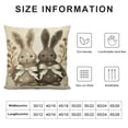 thumbnail image 5 of YINGXI Brown Rabbits Throw Pillow Covers,Eucalyptus Leaves Cushion Case Decoration for Sofa Couch 12x12in, 5 of 5