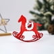 thumbnail image 4 of Adornos navideños, adornos navideños, regalos navideños, caballo, adorno colgante decorativo, decoración navideña, hogar, figura de caballo mecedora navideña, caballo adornado, 4 of 6
