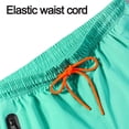 thumbnail image 5 of Pantalones cortos verdes Pantalones de playa Bolsillos impermeables con cremallera Pantalones de surf para hombre Pantalones cortos transpirables, 5 of 5