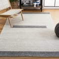 thumbnail image 2 of SAFAVIEH Natura Marina Striped Wool Area Rug, Ivory/Grey, 6' x 6' Square, 2 of 8