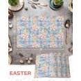 thumbnail image 6 of Easter Placemats Set of 4, Bunny Easter Eggs Placemat for Dining Table Decorations, Spring Flowers Place Mats, Spring Table Mats for Kitchen Dinner Seasonal Holiday Party Decor, 6 of 6
