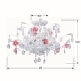 thumbnail image 5 of 4850-WW Crystorama Lighting Lola - Six Light Semi-Flush Mount, 5 of 5