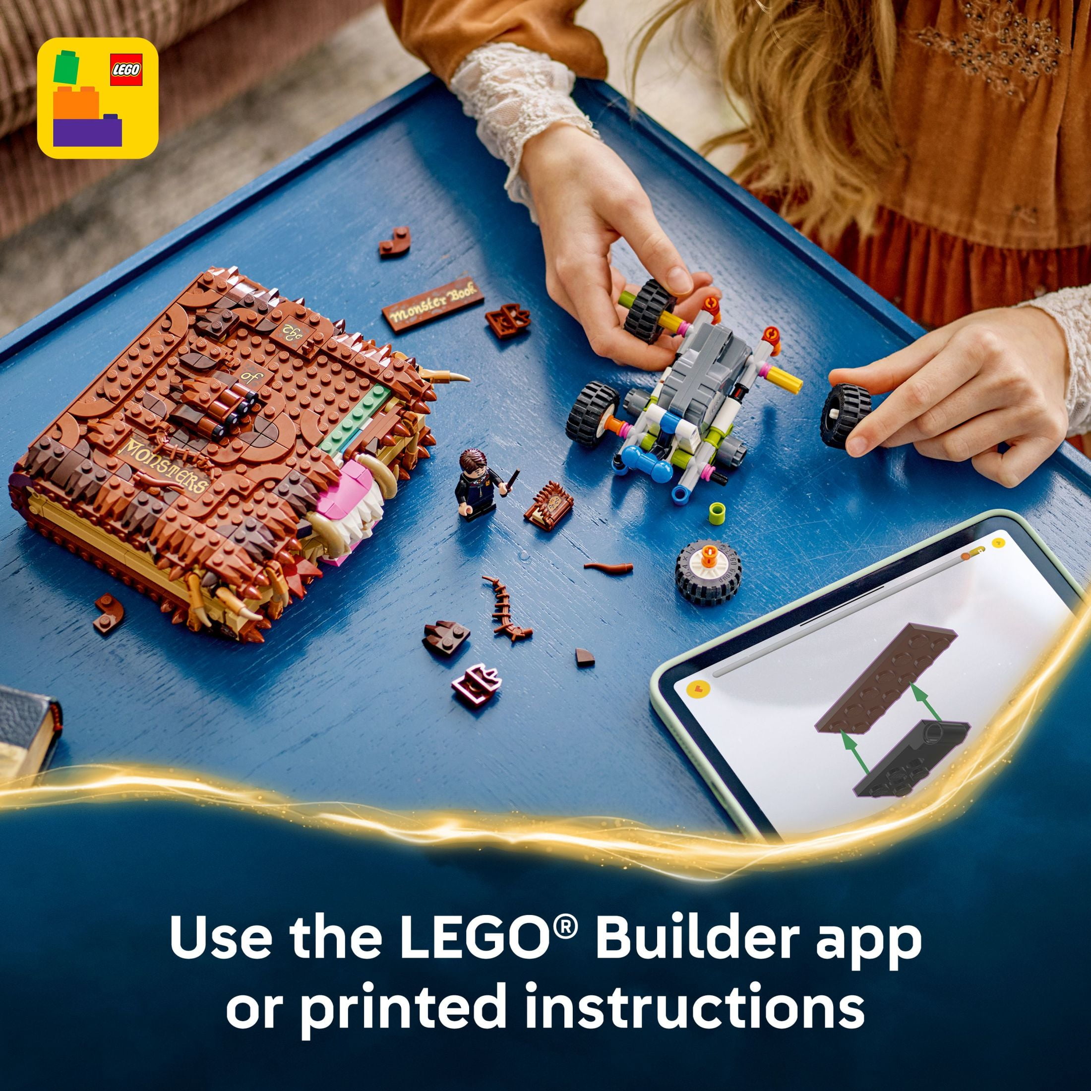 LEGO Harry Potter Chomping Monster Book of Monsters Toy - Pretend Play Set for Boys and Girls, Ages 9+ - Collectible Neville Longbottom Minifigure- Gift Idea for Birthdays and Book Lovers - 76449