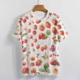 thumbnail image 3 of Various Fruits Women's T-Shirt Short Sleeve T Shirts Tops Tee Ladies Loose T, 3 of 6