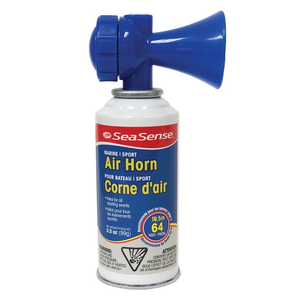 Bocina de aire SeaSense - Tamaño grande (3.5 oz) 118 dB - Alto alcance de 1 milla Cumple con los estándares EPA y USCG - Ideal para seguridad en embarcaciones y marinas Ideal para eventos deportivos c