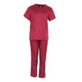 thumbnail image 2 of Conjunto de uniforme de enfermería jinwen regalo del día de las enfermeras rojo, 2 of 8