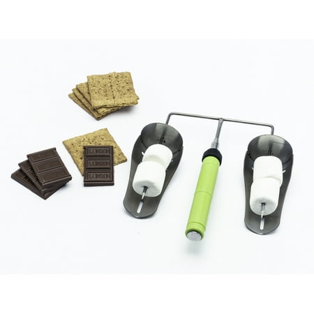 

Davison Set of 2 Telescoping 32in Two Prong Fire Roasting Sticks with Catch Plates to Save Hot Dogs or Marshmallows