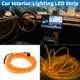 thumbnail image 3 of Cuerda de luz LED EL de 2m Unique Bargains, tira de luz de neón flexible para iluminación interior de automóviles, caja de batería (3V) amarilla, 3 of 7