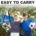 thumbnail image 2 of BOHEN 12x6FT/9x5FT/6x4FT Portable Metal Soccer Goal for Backyard with Carry Bag - Fun for Outdoor Indoor Training Games for Kids Adult, for Easy Storage and Transportation (9x5FT, 1 Piece, Grey Blue), 2 of 8