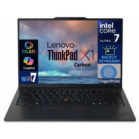 Lenovo ThinkPad X1 Carbon Gen 13 Business Laptop 14.0in OLED 2.8K Display (Intel Ultra 7-268V, 32GB LPDDR5X, 2TB PCIe SSD, Intel Arc 140V, Backlit KB, Fingerprint, 2 Thunderbolt 4, WiFi 7, Win 11 Pro)