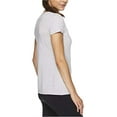 thumbnail image 2 of Reebok Womens Poly Marled Basic T-Shirt, Grey, Small, 2 of 3