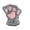 Gray, variant on Cute Cat Claw Gloves Half Finger Warm Cold Protection Gloves Cute Kitten Furry Paws Winter Fingerless Women's
