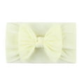 thumbnail image 4 of Paquete de 5 diademas de nailon para bebé, cintas para el pelo, lazo elástico, accesorios para el cabello hechos a mano para bebés, niñas recién nacidas, niños pequeños ShuxiuWang 1327537009467, 4 of 5