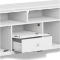 thumbnail image 4 of 72 Inch Extra Wide White TV Stand with Storage Cabinets and Drawers, 4 of 9